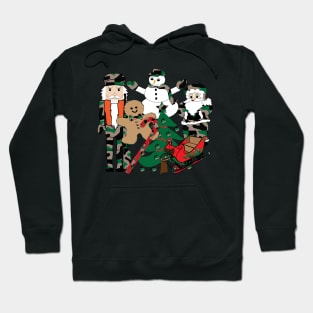 Camo Christmas, illustration, design, holidays Hoodie